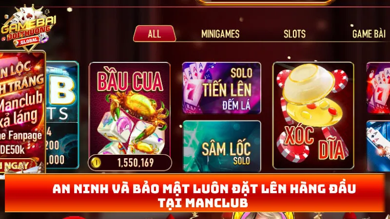 An ninh và bảo mật luôn đặt lên hàng đầu tại MANCLUB